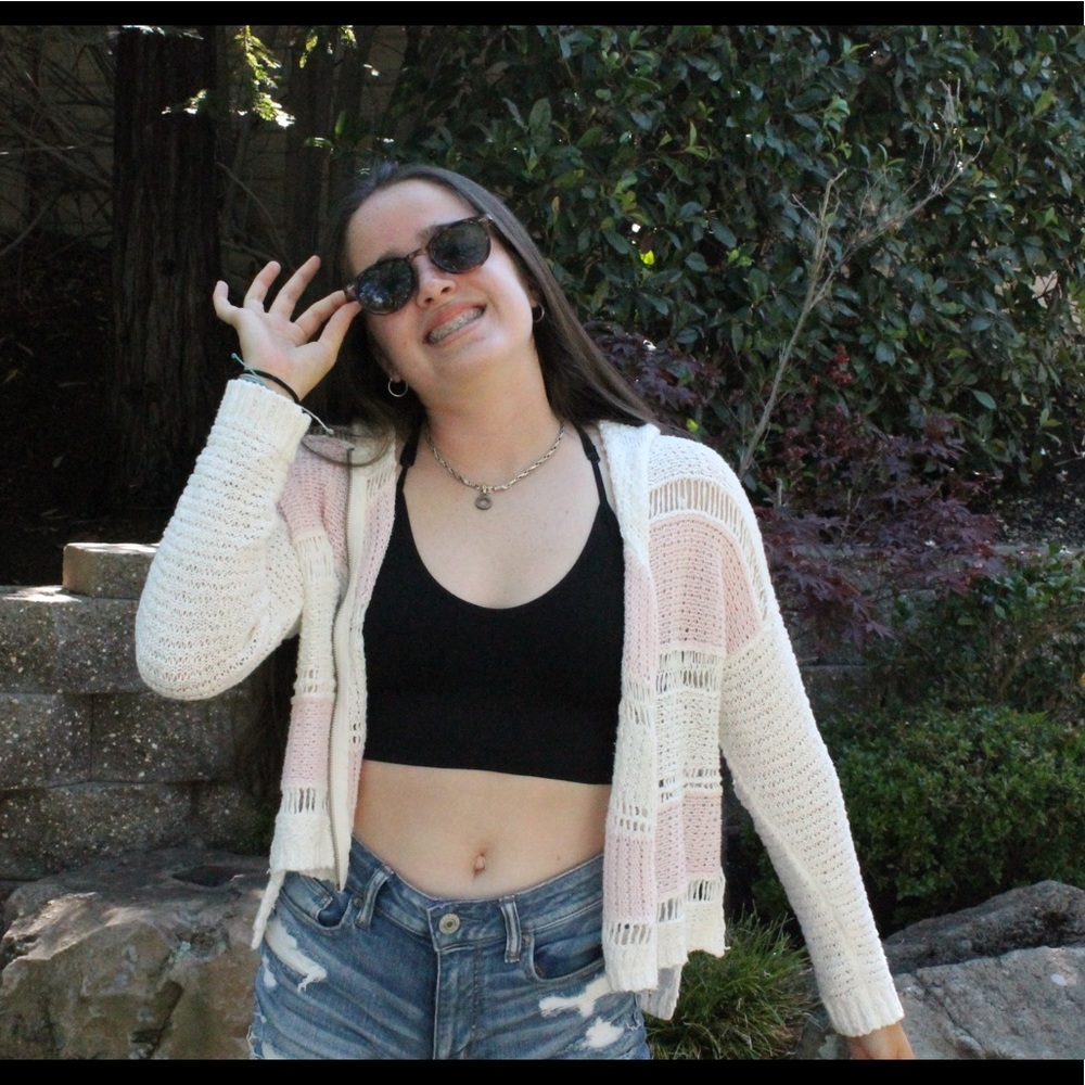 Abercrombie Striped cardigan